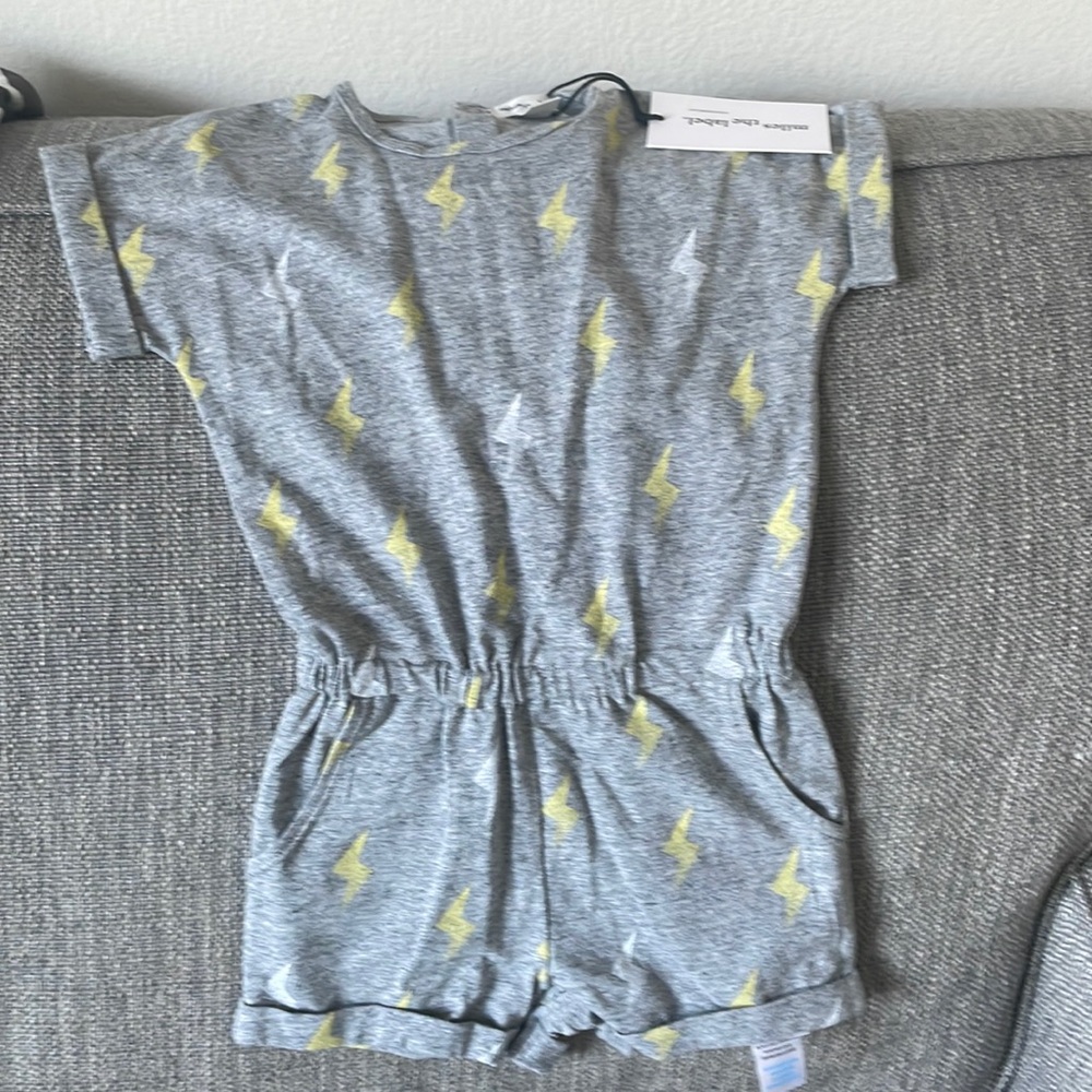 Miles the Label Lightning Bolt Romper 24 months NWT
